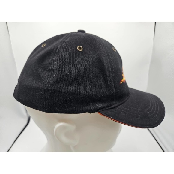 Harley-Davidson Men's Bar & Shield Cap Black Orange Flames Adjustable One Size - Picture 5 of 8